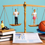 **

`A balanced scale depicting work documents on one side and leisure activities (family, sports, hobbies) on the other, in a bright and inviting style, showcasing the concept of work-life balance. Focus on harmony and equal representation.`

**